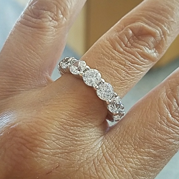 Jewelry - 5mm Eternity Wedding Band size 8